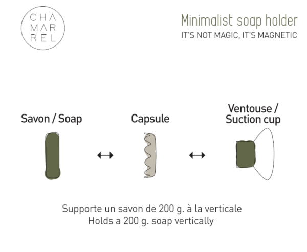 Porte-savon aimanté minimaliste – Image 2
